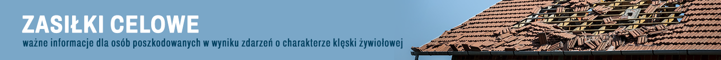 Zasady przyznawania zasiłków celowych osobom poszkodowanym w wyniku zdarzeń o charakterze klęski żywiołowej
