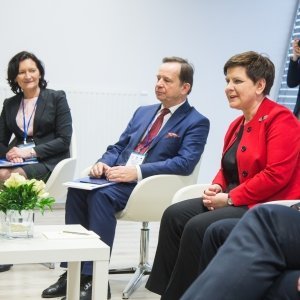 Premier Beata Szydło na spotkaniu samorządów