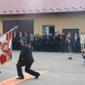 Pożegnanie Komendanta Powiatowej Państwowej Straży Pożarnej w Jaśle