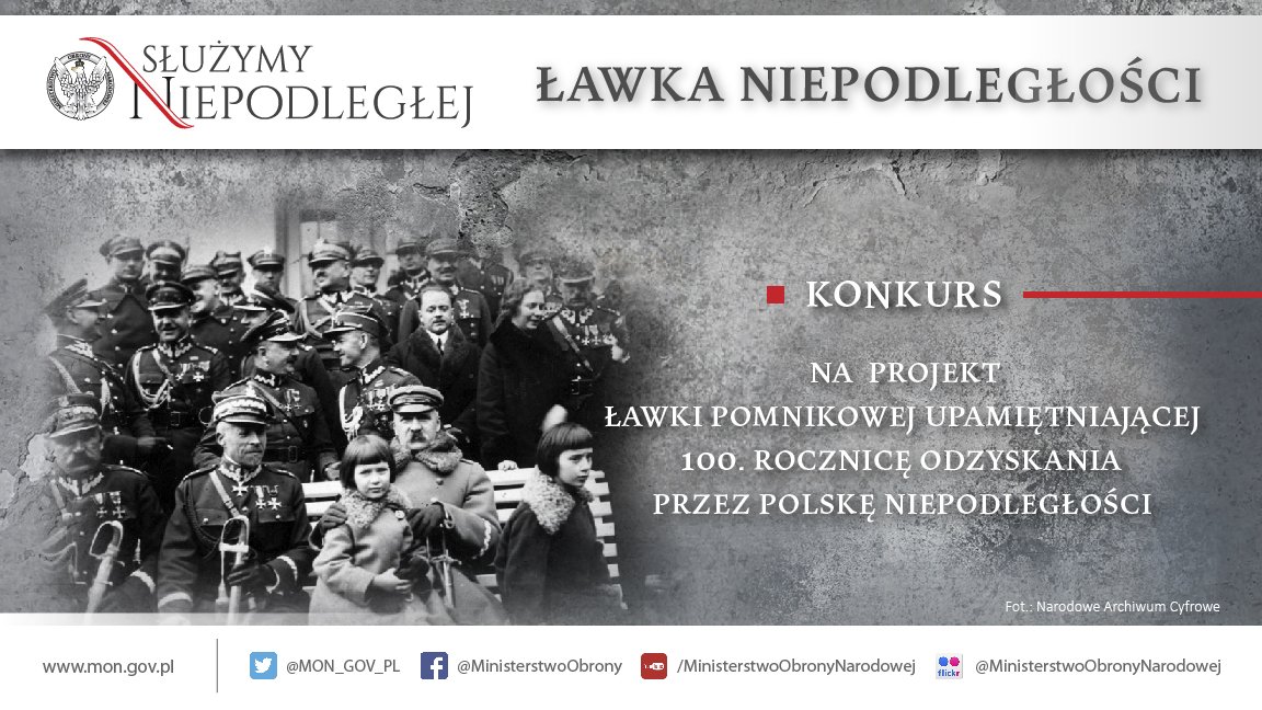 Plakat Ławka Niepodległości