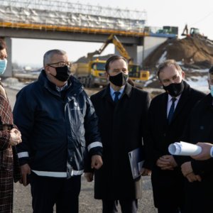Minister infrastruktury na placu budowy drogi S19