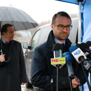 Briefing prasowy w Chorzelowie