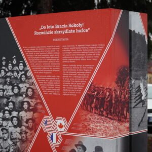 Otwarcie wystawy plenerowej „Ramię krzep – Ojczyźnie służ”. 135 rocznica powstania Sokolstwa Polskiego w Ameryce
