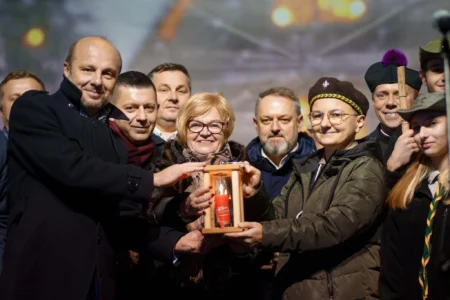 Uczestnicy wigilii miejskiej w Rzeszowie