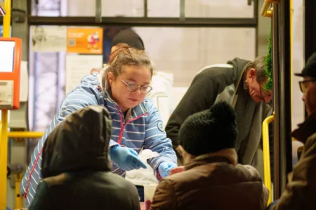 Uczestnicy wigilii miejskiej w Rzeszowie