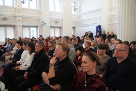 Uczestnicy uroczystości z udziałem podkarpackich nauczycieli