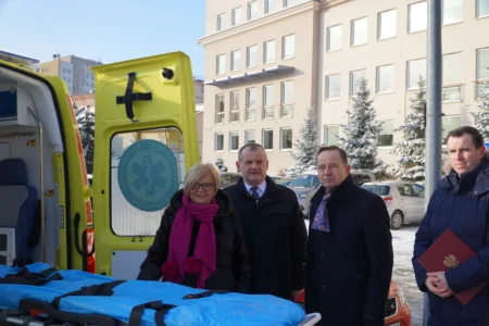 Wojewoda podkarpacki Teresa Kubas-Hul podczas konferencji prasowej