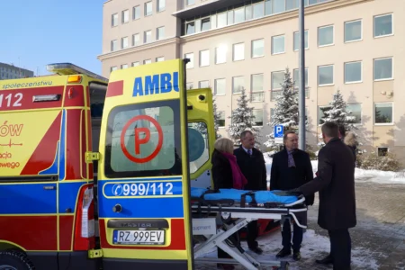 Wojewoda podkarpacki Teresa Kubas-Hul podczas konferencji prasowej