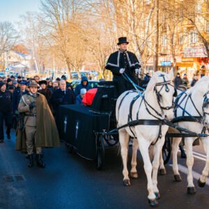Uczestnicy uroczystości pogrzebowych księcia Lubomirskiego