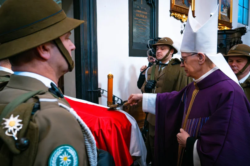 Uczestnicy uroczystości pogrzebowych księcia Lubomirskiego