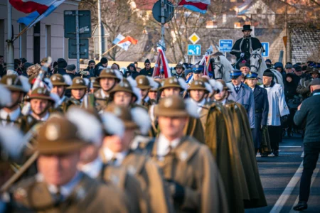 Uczestnicy uroczystości pogrzebowych księcia Lubomirskiego
