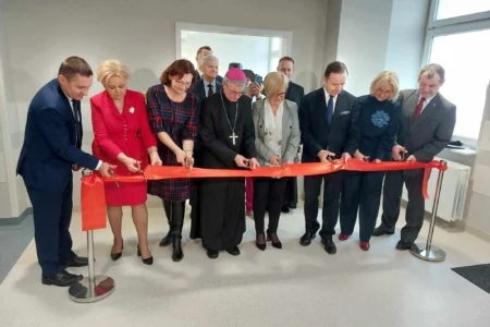 Uczestnicy uroczystego otwarcia Klinicznego Zakładu Patomorfologii