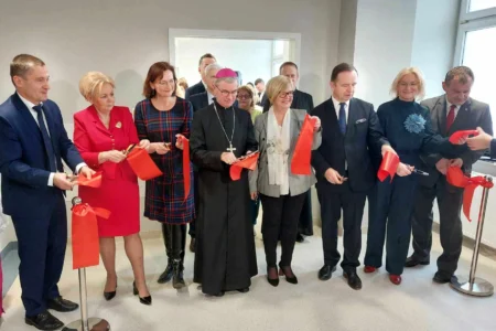 Uczestnicy uroczystego otwarcia Klinicznego Zakładu Patomorfologii