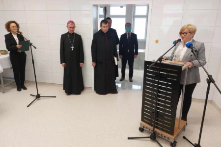 Uczestnicy uroczystego otwarcia Klinicznego Zakładu Patomorfologii