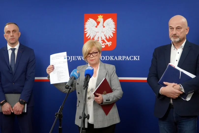 Uczestnicy konferencji prasowej