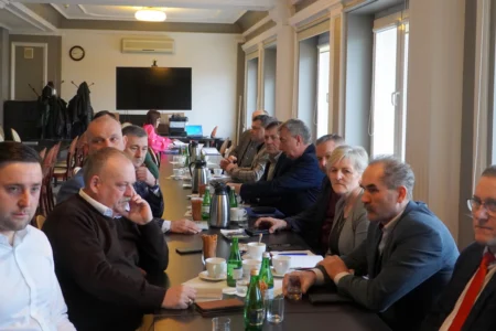 Uczestnicy spotkania z rolnikami
