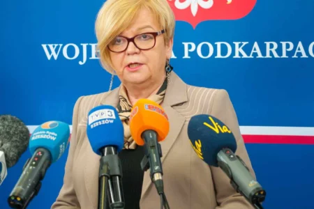 Uczestnicy konferencji prasowej