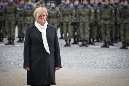 Wojewoda podkarpacki Teresa Kubas-Hul podczas obchodów 105. rocznicy śmierci płk. Leopolda Lisa-Kuli