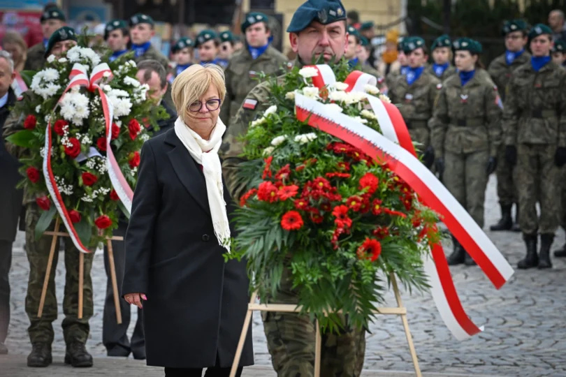 Wojewoda podkarpacki Teresa Kubas-Hul podczas obchodów 105. rocznicy śmierci płk. Leopolda Lisa-Kuli