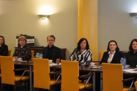 Uczestnicy narady z przewodniczącymi zespołów do spraw orzekania o niepełnosprawności