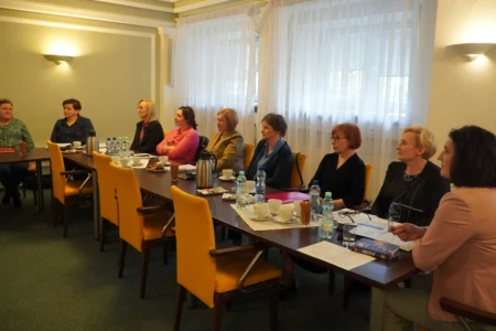 Uczestnicy narady z przewodniczącymi zespołów do spraw orzekania o niepełnosprawności