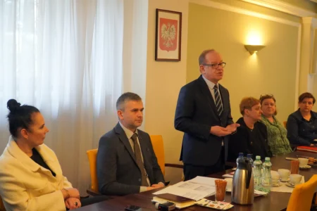 Uczestnicy narady z przewodniczącymi zespołów do spraw orzekania o niepełnosprawności