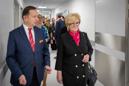 Uczestnicy otwarcia kliniki ortopedii i traumatologii