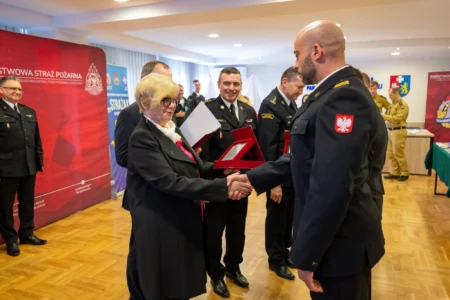 Wojewoda podkarpacki Teresa Kubas-Hul podczas uroczystości