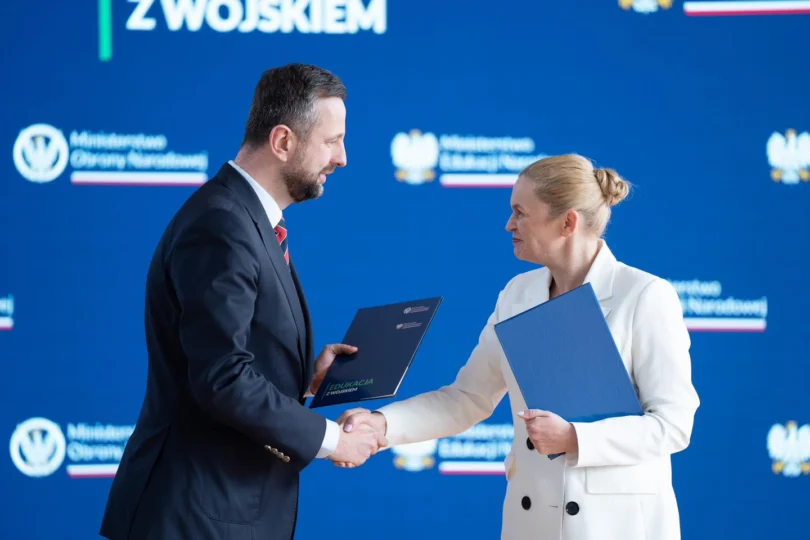 Minister Edukacji Narodowej Barbara Nowacka i wicepremier, Minister Obrony Narodowej Władysław Kosiniak-Kamysz.