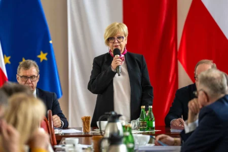 Uczestnicy spotkania wojewody z samorzadami