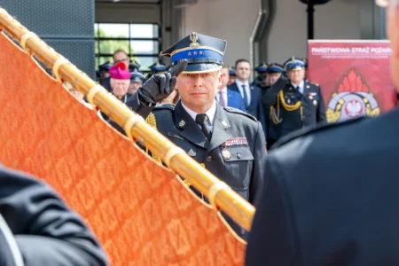 Uczestnicy obchodów z okazji Dnia Strażaka