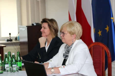 Uczestnicy spotkania z kadra kierowniczą środowiskowych domów samopomocy