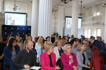 Uczestnicy spotkania z kadra kierowniczą środowiskowych domów samopomocy