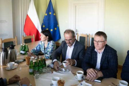 Uczestnicy posiedzenia zespołu ds. rolnictwa