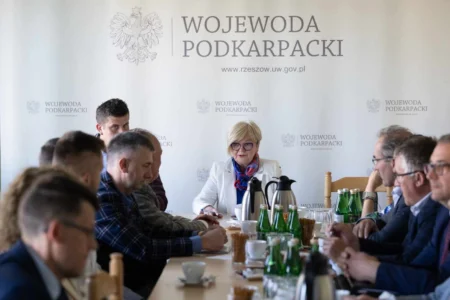 Uczestnicy posiedzenia zespołu ds. rolnictwa