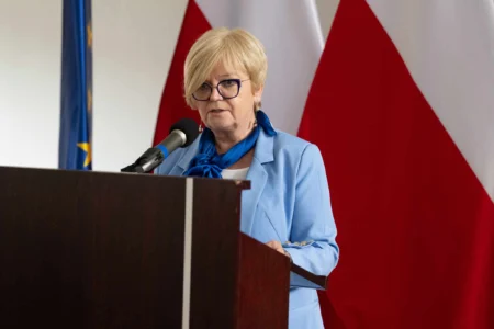 Uczestnicy uroczystości z okazji święta krwiodawców