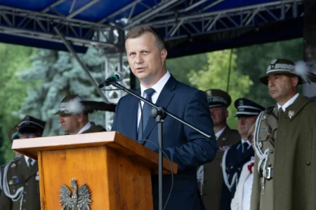 Uczestnicy Święta 21 Brygady strzelców Podhalańskich