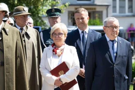 Uczestnicy Święta 21 Brygady strzelców Podhalańskich