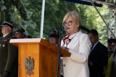 Uczestnicy Święta 21 Brygady strzelców Podhalańskich