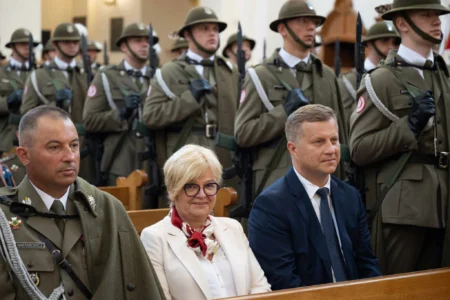 Uczestnicy Święta 21 Brygady strzelców Podhalańskich