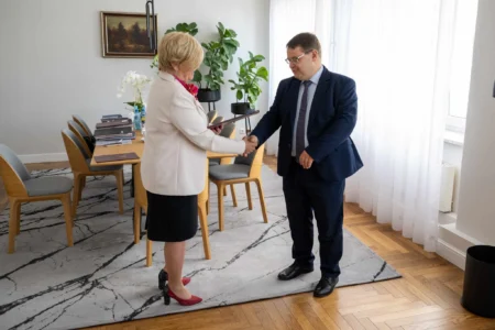 Wojewoda podkarpacki Teresa Kubas-Hul podczas powołania konsultantów wojewódzkich w ochronie zdrowia