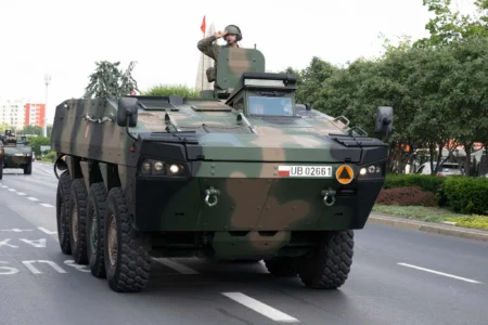 Uczestnicy Święta 21 Brygady strzelców Podhalańskich