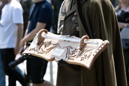 Uczestnicy Święta 21 Brygady strzelców Podhalańskich