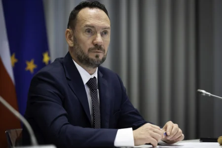 Uczestnicy narady wojewodów w Ministerstwie Spraw Wewnętrznych i Administracji