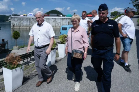 Uczestnicy pikniku w Solinie