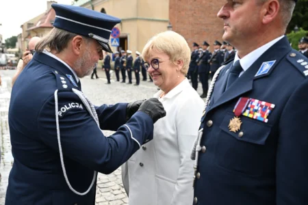 Uczestnicy obchodów Święta Policji
