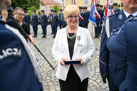 Uczestnicy obchodów Święta Policji