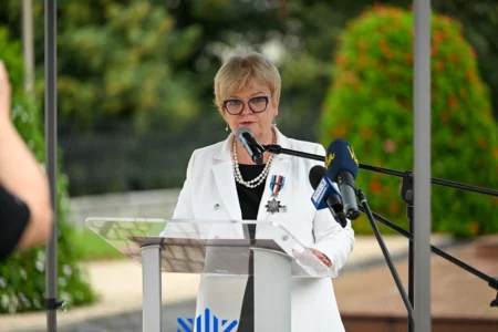 Uczestnicy obchodów Święta Policji