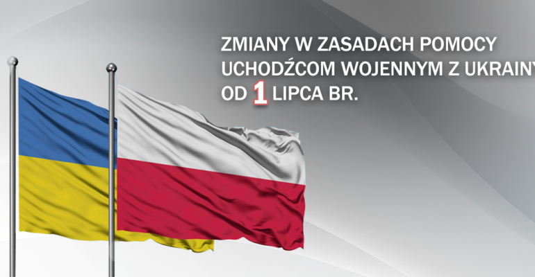 Flagi polska i ukraińska