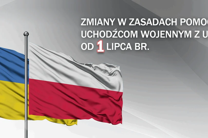 Flagi polska i ukraińska